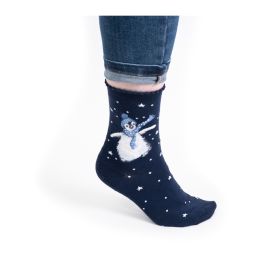 Penguin Christmas Socks - Winter Wonderland - Navy